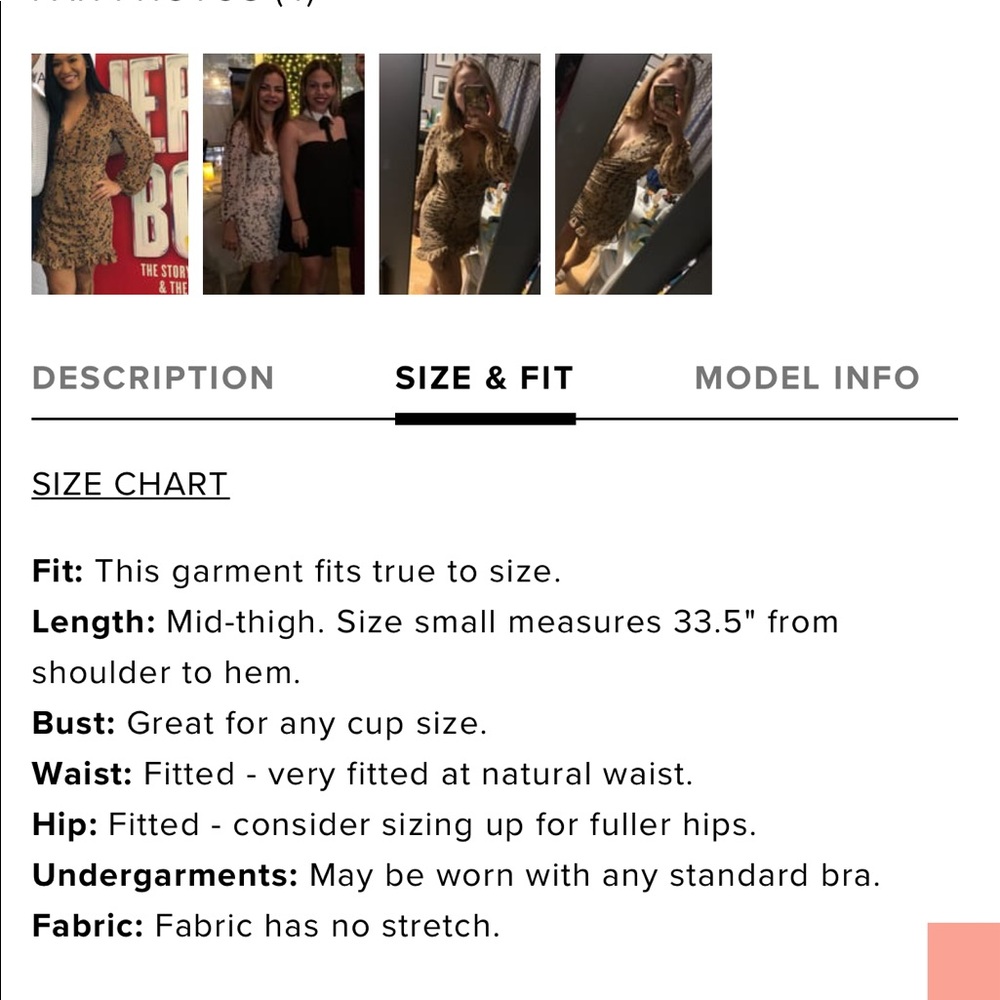 ❌sold❌Lulus One True Love Taupe Floral Ruched Min - Picture 11 of 12